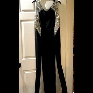 NWT- Special occasion long black mermaid style dress